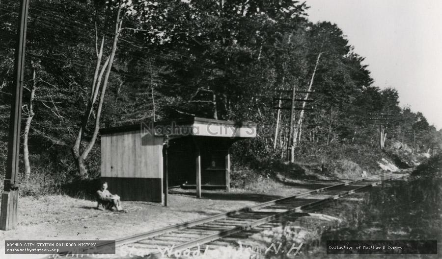 Postcard: Boston & Maine Railroad Station Woodlands, New Hampshire